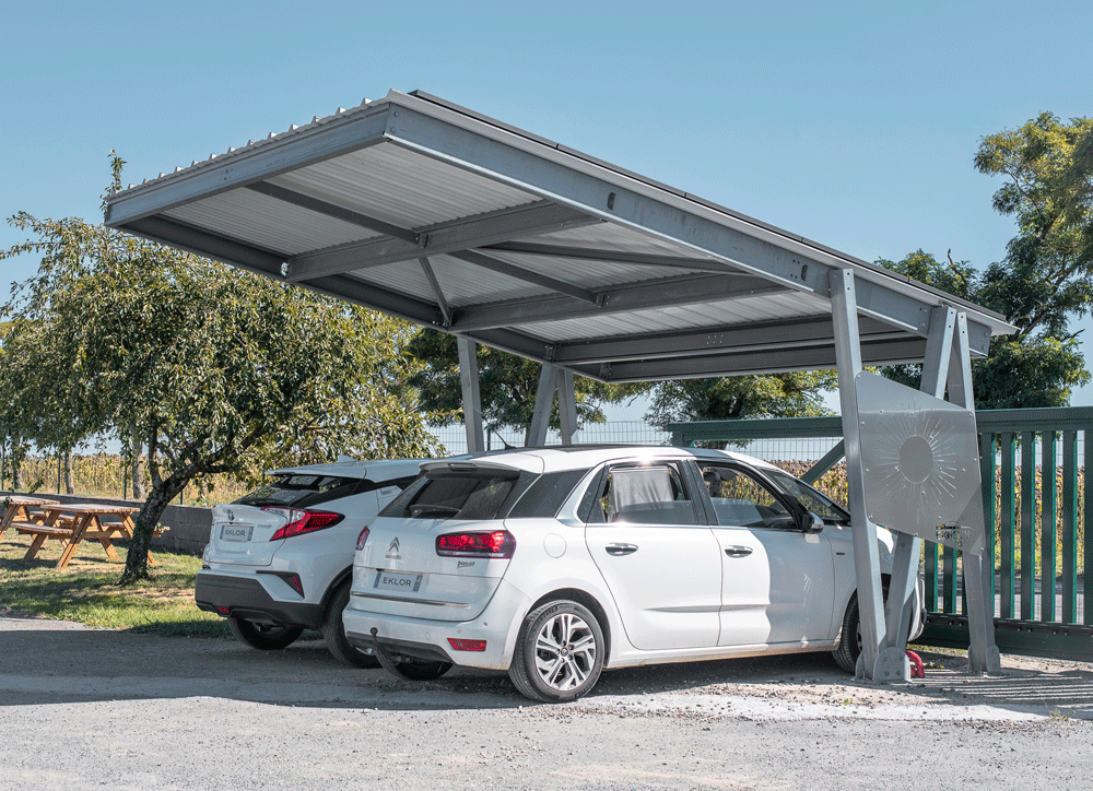 Borne de recharge solaire pour véhicule électrique