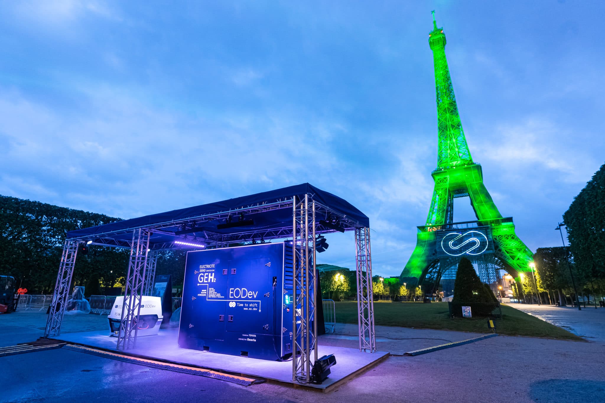 La Tour Eiffel illuminée à l’hydrogène, une opération prestige H2 pv