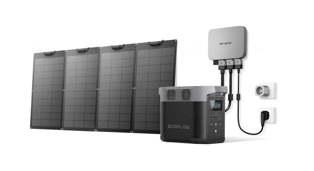 EcoFlow lance un dispositif solaire de balcon avec station de stockage  portable - L'Echo du Solaire